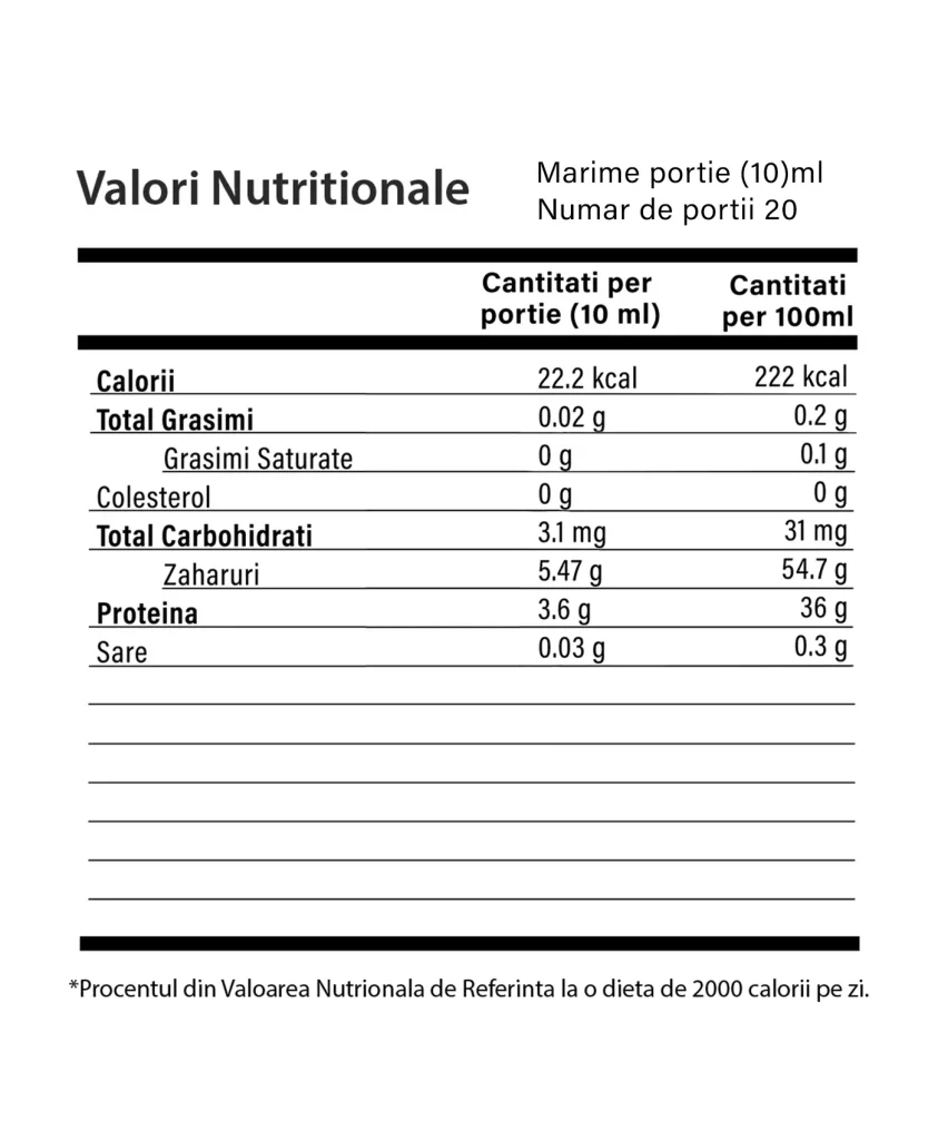 Alerhelp – 20 Fiole - Valori Nutritionale