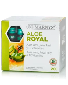 Aloe Royal cu Lăptișor de Matcă + Aloe Vera și 12 Vitamine pentru Digestie, Energie și Imunitate - 20 Fiole