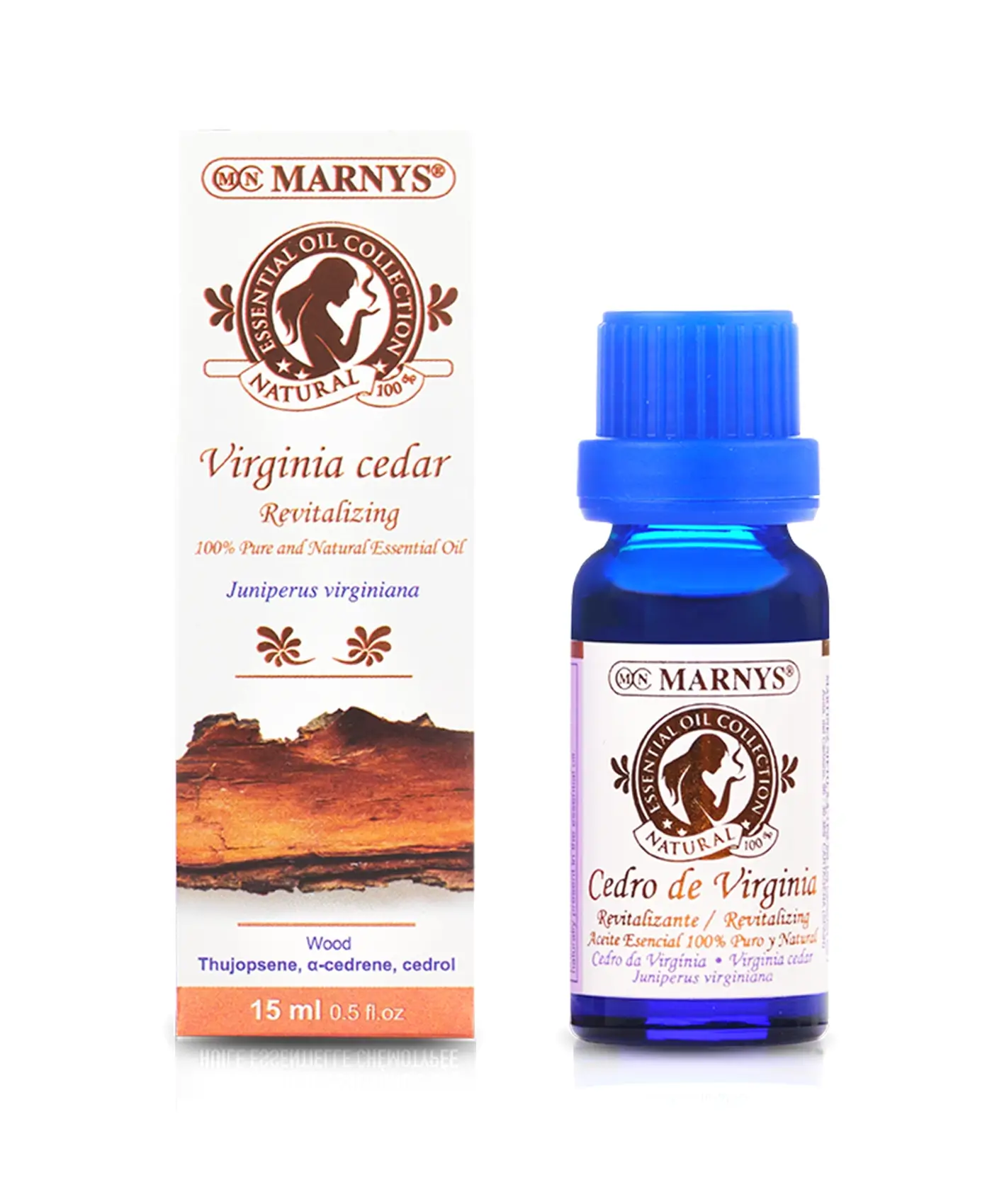Cedru de Virginia 15ml, Ulei Esential MARNYS, 100% Natural si Pur, Chemotipat (juniperus virginiana)