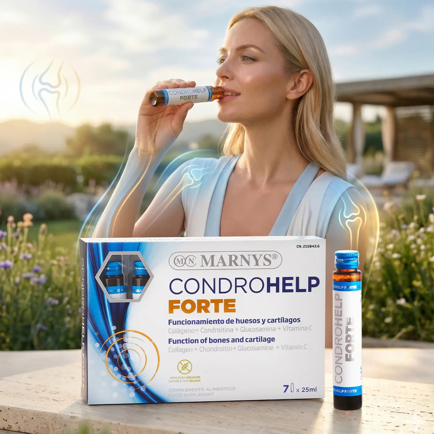 Condrohelp Forte - 7 Fiole - Actiune Ingrediente