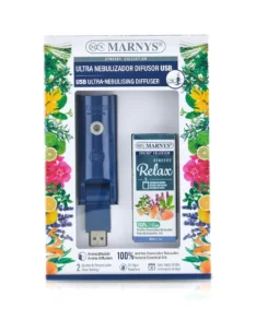 Difuzor USB Ultra-Nebulizator + Relaxare Sinergie 30 ml, Organic, Mix Uleiuri Esentiale Pentru Relaxare Si Stare De Bine Cu Lavandina + Portocala + Mandarina + Camfor + Maghiran