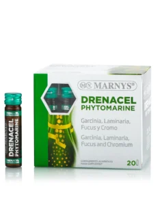 Drenacel Phytomarine cu Garcinia Cambogia + Fucus + Laminaria + Crom pentru Accelerarea Metabolismului și Normalizarea Proceselor Glandei Tiroide – Produs Vegan – 20 Fiole