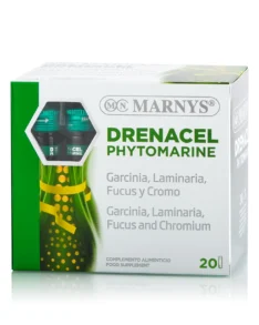Drenacel Phytomarine cu Garcinia Cambogia + Fucus + Laminaria + Crom pentru Accelerarea Metabolismului și Normalizarea Proceselor Glandei Tiroide – Produs Vegan – 20 Fiole