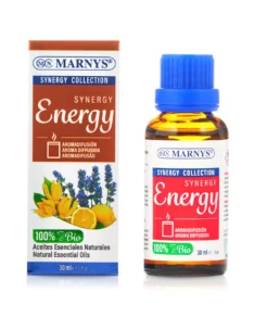 Energie Sinergie 30ml, Organic, Mix Uleiuri Esentiale pentru Energie si Vitalitate cu Ulei de Portocala + Ylang Ylang + Litsea + Lamaie