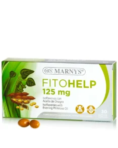 Fitohelp – Izoflavone din Soia non-GMO 125 Mg + Ulei de Luminița Nopții + Vitamina E pentru Gestionarea Optimă a Simptomelor Menopauzei – 30 Gelule