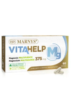 Magneziu VITAHELP cu 375 Mg per Doză Zilnică – Produs Vegan – Cutie cu 60 Capsule