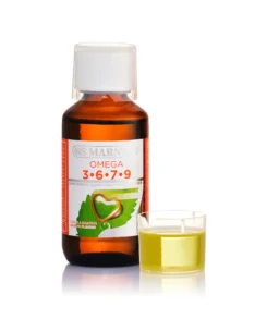 Omega 3, 6, 7, 9 Vegan pentru Memorie, Inimă, Colesterol, Piele și Articulații - 125 ml