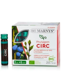 Phytalgem CIRC – Complex cu 7 plante pentru îmbunătățirea circulației și combaterea senzației de picioare obosite – Produs BIO – 20 fiole