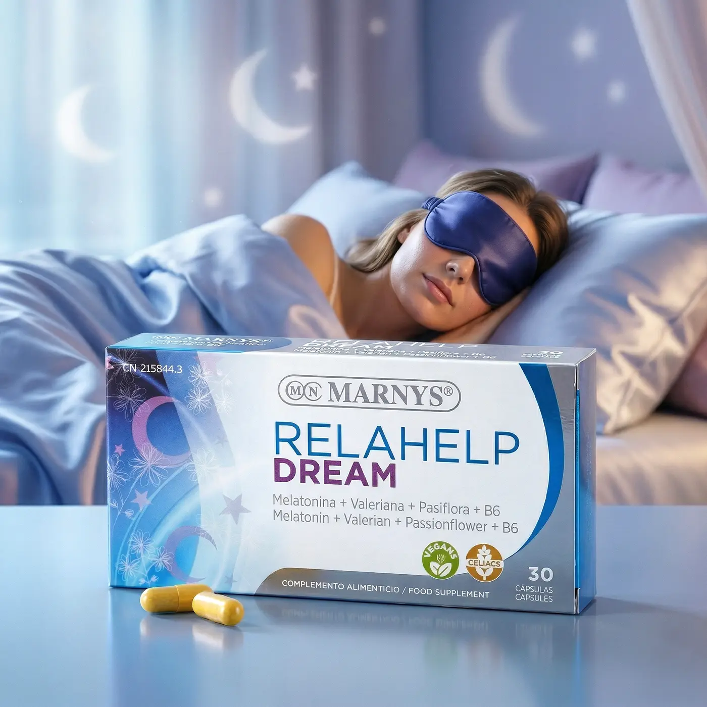 Relahelp Dream - 30 Capsule - Supliment Premium pentru Somn Odihnitor