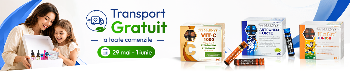 Transport Gratuit la Toate Comenzile in 29 mai - 1 Iunie