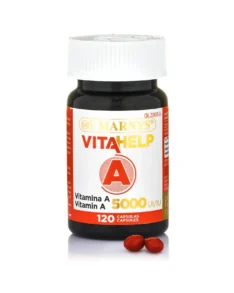 Vitamina A VITAHELP (Palmitat de Retinil) cu 5000 UI per Doză Zilnică – Cutie cu 120 Capsule