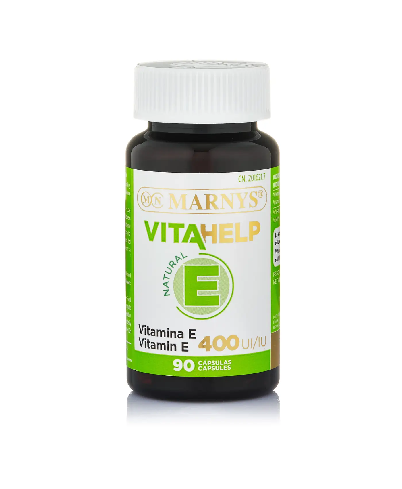 Vitamina E VITAHELP (D-alfa-tocoferol) cu 268 mg (400 UI) per Doza Zilnica, 100% Naturala – Cutie cu 90 Gelule - imagine 2