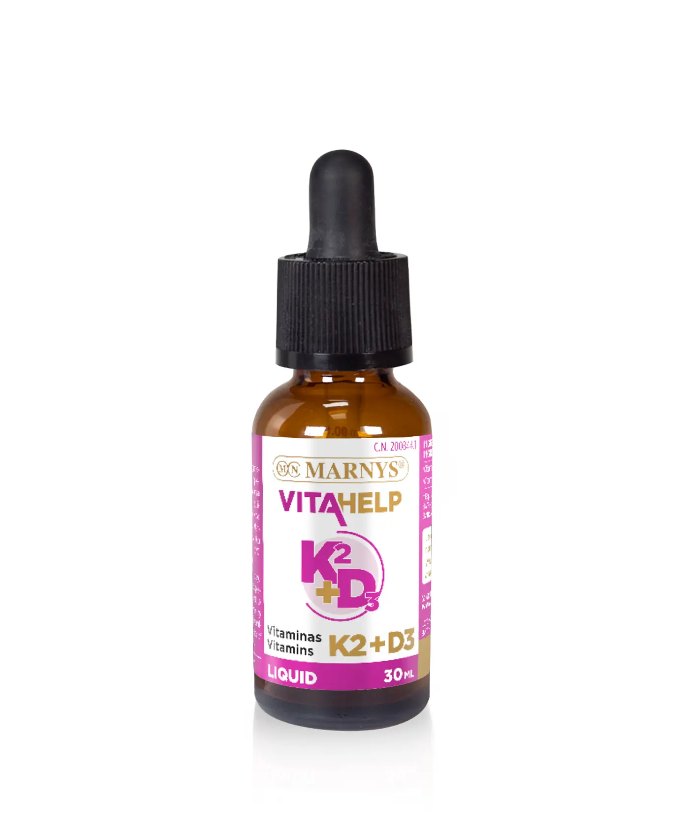 Vitamina K2+D3 Lichidă (Mk7® + Colecalciferol) - Produs 100% Natural - 30 ml - imagine 2